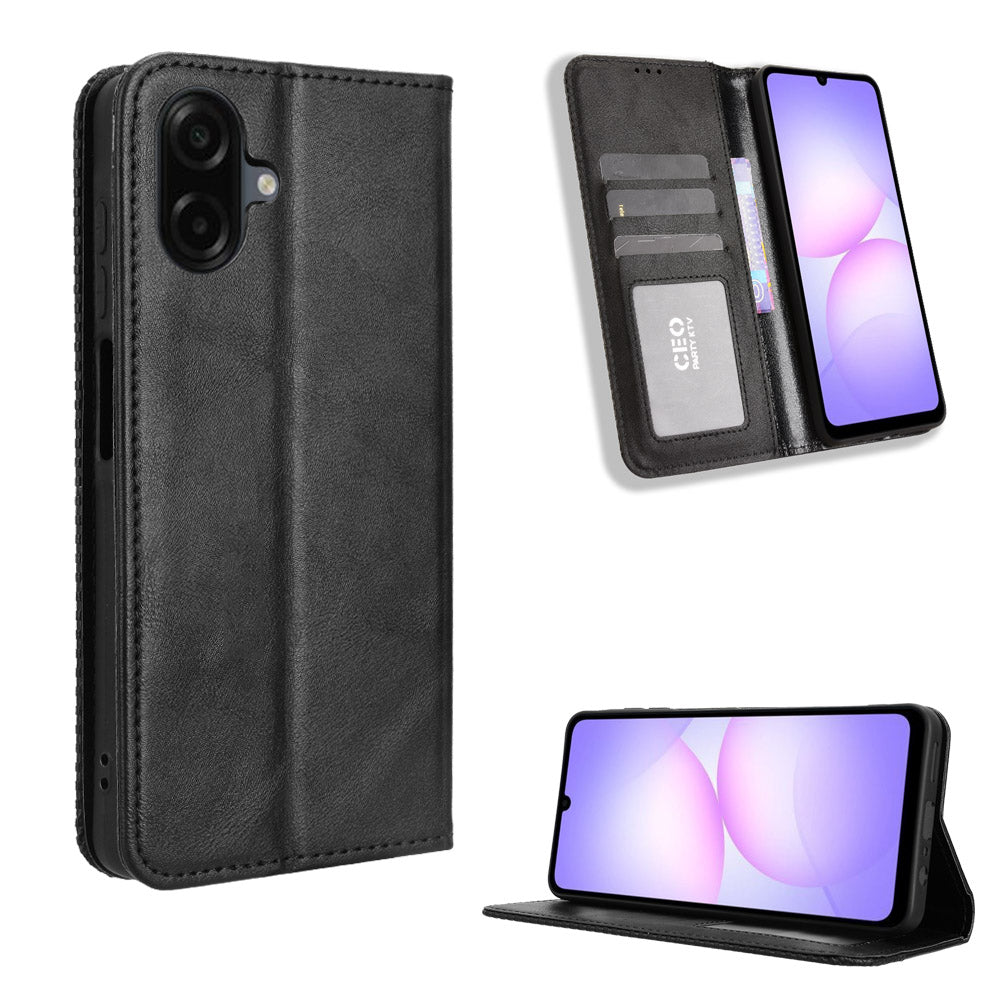 Samsung Galaxy A08 5G / A08 4G / A07 4G Läderfodral Plånboksfodral Retro Textur mobilskal