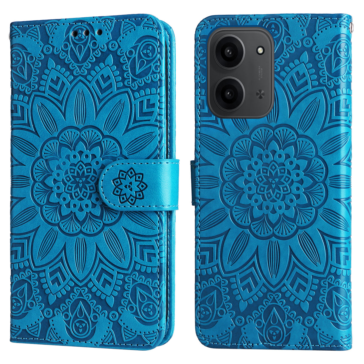 Xiaomi Redmi 15C 4G (Global) (171mm) / Poco C85 4G (171mm) Fodral Sunflower Imprint Läderplånbok mobilskal