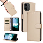 For Xiaomi Redmi 15C 4G (Global) (171mm) / Poco C85 4G (171mm) Case RFID Blocking 3 Card Slots PU Leather Phone Cover with Wrist Strap