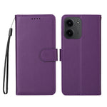 For Xiaomi Redmi 15C 4G (Global) (171mm) / Poco C85 4G (171mm) Case RFID Blocking 3 Card Slots PU Leather Phone Cover with Wrist Strap