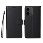 For Xiaomi Redmi 15C 4G (Global) (171mm) / Poco C85 4G (171mm) Case RFID Blocking 3 Card Slots PU Leather Phone Cover with Wrist Strap