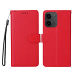 For Xiaomi Redmi 15C 4G (Global) (171mm) / Poco C85 4G (171mm) Case RFID Blocking 3 Card Slots PU Leather Phone Cover with Wrist Strap