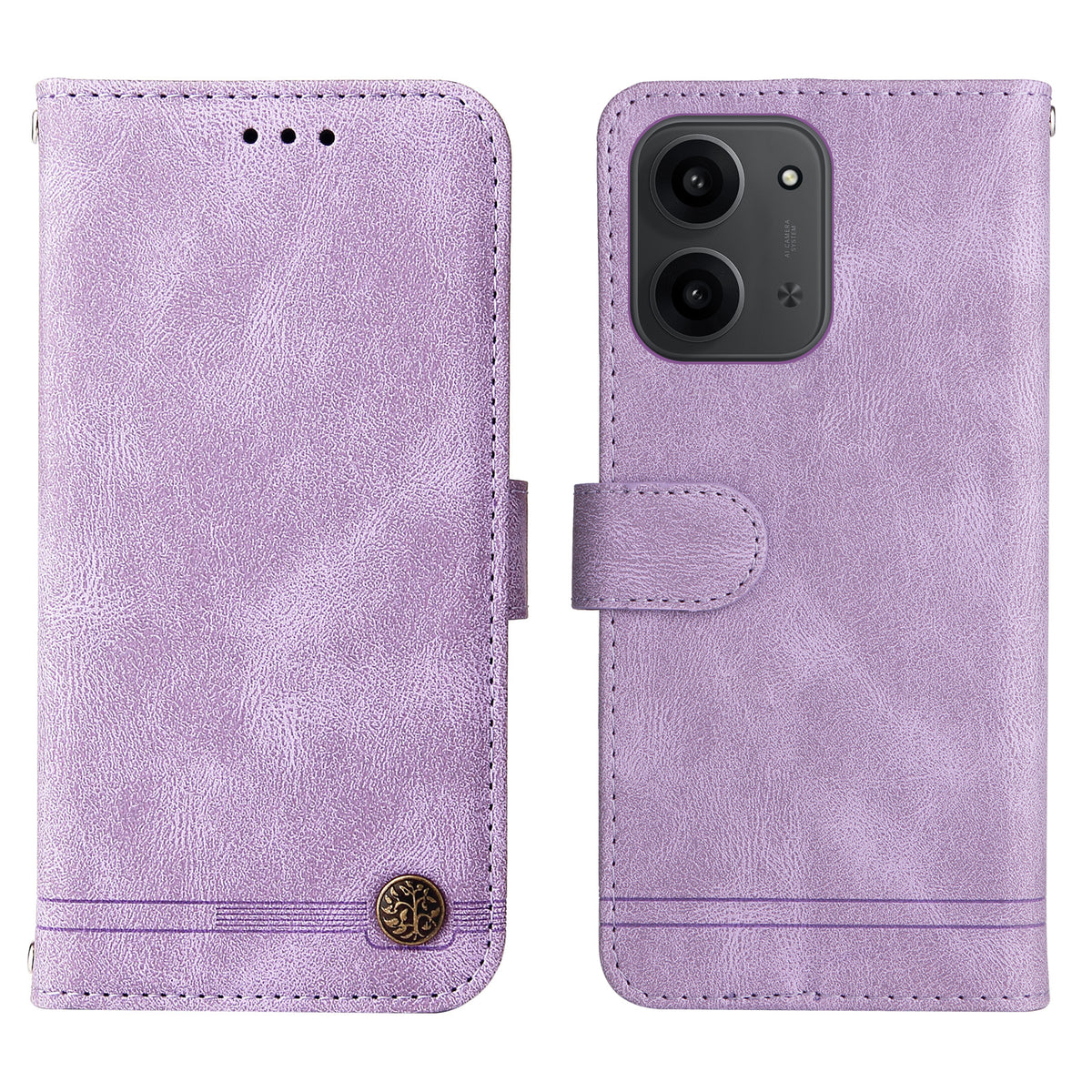 Xiaomi Redmi 15C 4G (Global) (171 mm) / Poco C85 4G (171 mm) læderetui med berøringsskærm, mobilcover med stander og rem