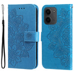 For Xiaomi Redmi 15C 4G (Global) (171mm) / Poco C85 4G (171mm) Case Floral Pattern PU Leather Wallet Stand Phone Cover