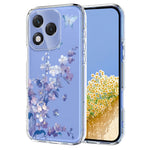 For Honor 400 Lite 5G Case Butterfly Floral Pattern Printing TPU Phone Back Cover
