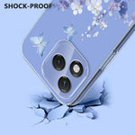For Honor 400 Lite 5G Case Butterfly Floral Pattern Printing TPU Phone Back Cover