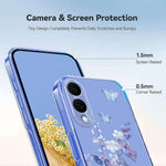 For Samsung Galaxy S25 Edge Case Butterfly Floral Pattern Printing TPU Phone Back Cover