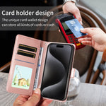 For Xiaomi 15 Case RFID Blocking Imprint Dog Pattern PU Leather Phone Cover with Wrist Strap
