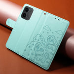 For Xiaomi Redmi 15C 5G (EU) (173mm) / 15C 4G (EU) (173mm) Case RFID Blocking Imprint Dog Pattern PU Leather Phone Cover with Wrist Strap