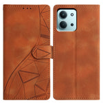 For Xiaomi Redmi 15C 4G (Global) (171mm) / Poco C85 4G (171mm) Case Wallet Stand Imprinted Triangle Pattern Leather Phone Flip Cover