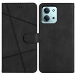 Xiaomi Redmi 15C 4G (Global) (171 mm) / Poco C85 4G (171 mm) Plånboksfodral med linjepräglad hudkontakt i läder med fällbart lock.
