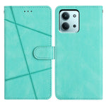 Xiaomi Redmi 15C 4G (Global) (171 mm) / Poco C85 4G (171 mm) Plånboksfodral med linjepräglad hudkontakt i läder med fällbart lock.