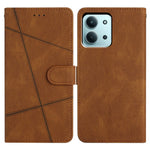 Xiaomi Redmi 15C 4G (Global) (171 mm) / Poco C85 4G (171 mm) Plånboksfodral med linjepräglad hudkontakt i läder med fällbart lock.