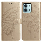 Xiaomi Redmi 15C 4G (Global) (171mm) / Poco C85 4G (171mm) Fodral Fjärilstryck Plånboksfodral PU-läder Flipfodral med Rem