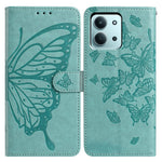 Xiaomi Redmi 15C 4G (Global) (171mm) / Poco C85 4G (171mm) Fodral Fjärilstryck Plånboksfodral PU-läder Flipfodral med Rem