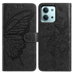 Xiaomi Redmi 15C 4G (Global) (171mm) / Poco C85 4G (171mm) Fodral Fjärilstryck Plånboksfodral PU-läder Flipfodral med Rem