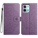 For Xiaomi Redmi 15C 4G (Global) (171mm) / Poco C85 4G (171mm) Leather Case with Card Slots Mandala Pattern Phone Cover Stand
