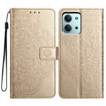 For Xiaomi Redmi 15C 4G (Global) (171mm) / Poco C85 4G (171mm) Leather Case with Card Slots Mandala Pattern Phone Cover Stand