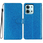 For Xiaomi Redmi 15C 4G (Global) (171mm) / Poco C85 4G (171mm) Wallet Case Glitter Anti-Scratch Leather Stand Phone Cover with Strap