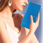 For Xiaomi Redmi 15C 4G (Global) (171mm) / Poco C85 4G (171mm) Wallet Case Glitter Anti-Scratch Leather Stand Phone Cover with Strap