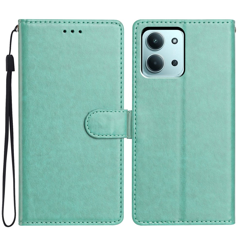 For Xiaomi Redmi 15C 4G (Global) (171mm) / Poco C85 4G (171mm) Leather Case Wallet Stand Phone Cover with Handy Strap
