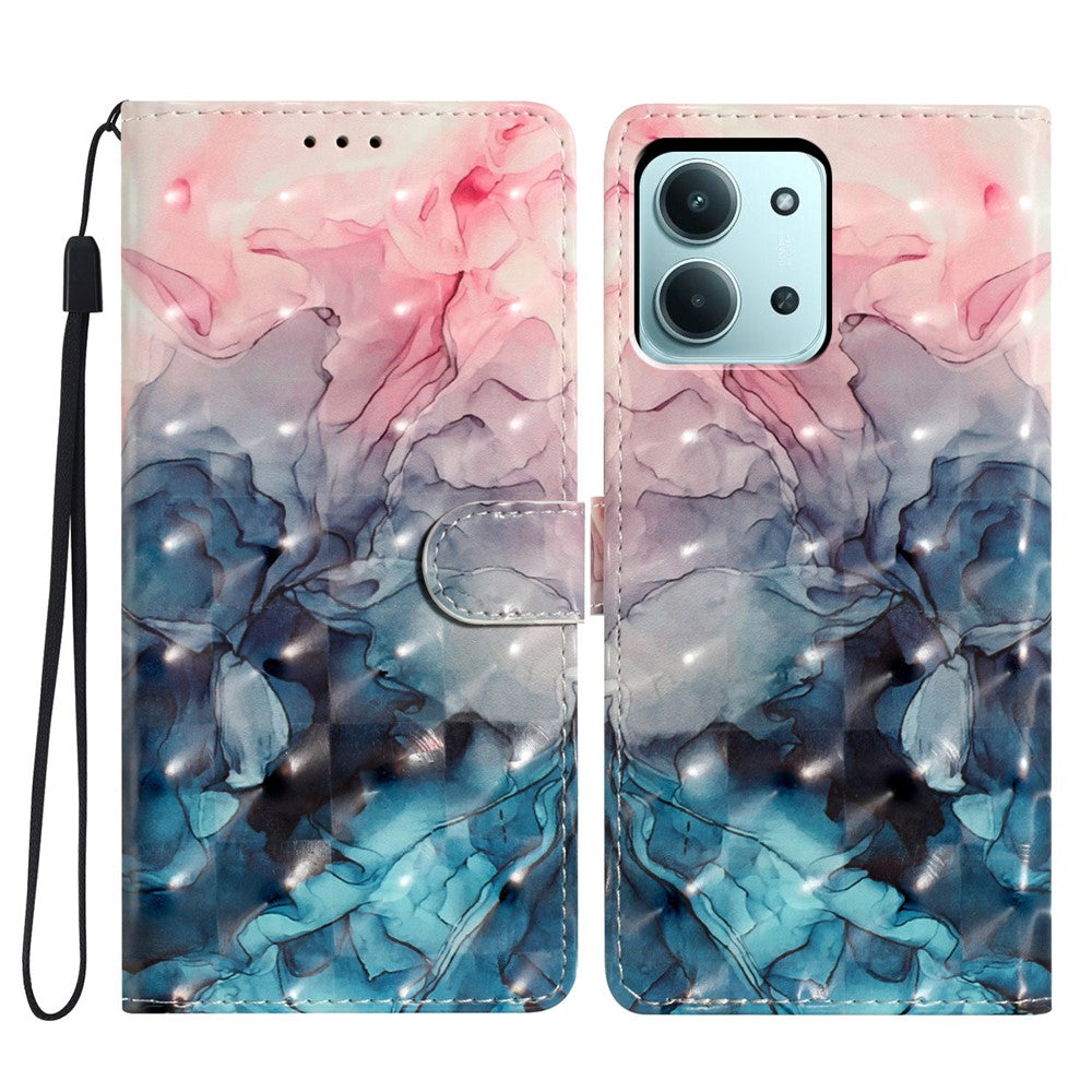 For Xiaomi Redmi 15C 4G (Global) (171mm) / Poco C85 4G (171mm) Case PU Leather Wallet Phone Cover 3D Pattern Printing