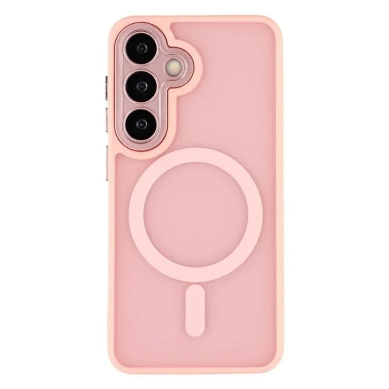 WANLONFENG For Samsung Galaxy S25 FE Back Cover Magnetic Case  QB1 Series PC TPU Shockproof Phone Case
