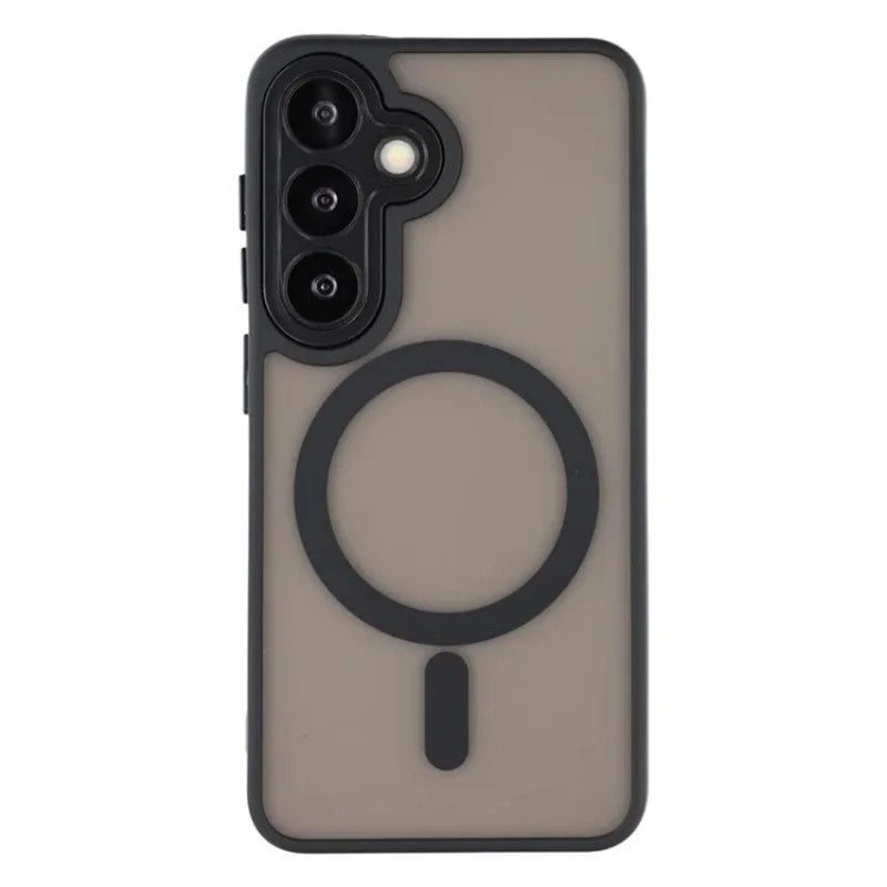 WANLONFENG For Samsung Galaxy S25 FE Back Cover Magnetic Case  QB1 Series PC TPU Shockproof Phone Case
