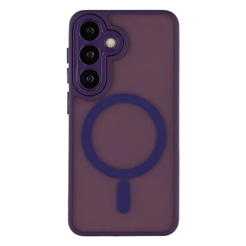 WANLONFENG For Samsung Galaxy S25 FE Back Cover Magnetic Case  QB1 Series PC TPU Shockproof Phone Case