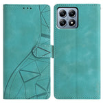 For Xiaomi 15T Case Wallet Stand Imprinted Triangle Pattern Leather Phone Flip Cover