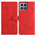 For Xiaomi 15T Pro Case Wallet Stand Imprinted Triangle Pattern Leather Phone Flip Cover