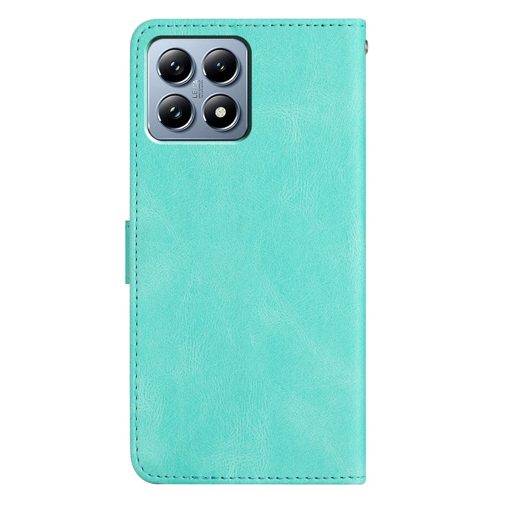 For Xiaomi 15T Wallet Case Line Imprint Skin-Touch Leather Flip Phone Cover