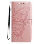 For Xiaomi 15T Case Butterfly Imprint Wallet Stand PU Leather Flip Phone Cover with Strap