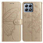 For Xiaomi 15T Case Butterfly Imprint Wallet Stand PU Leather Flip Phone Cover with Strap
