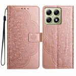 For Xiaomi 15T Leather Case with Card Slots Mandala Pattern Phone Cover Stand