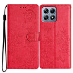 For Xiaomi 15T Wallet Phone Case Butterfly Floral Imprint Leather Flip Cover with Strap