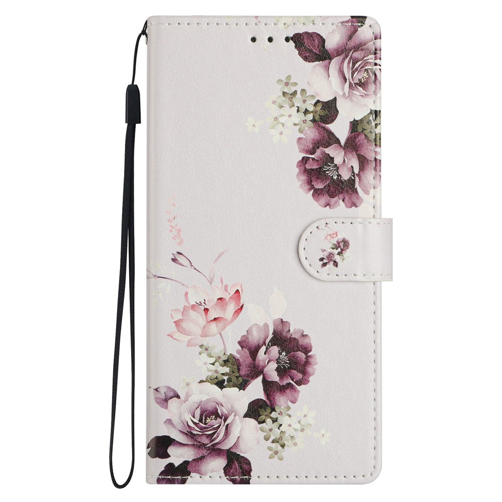 For Xiaomi 15T Case Pattern Printing Wallet Stand Flip Leather Phone Cover with Strap