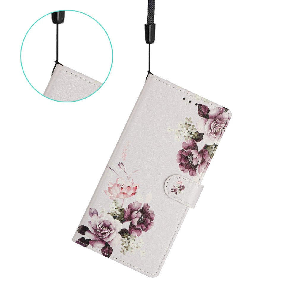 For Xiaomi 15T Pro Case Pattern Printing Wallet Stand Flip Leather Phone Cover with Strap