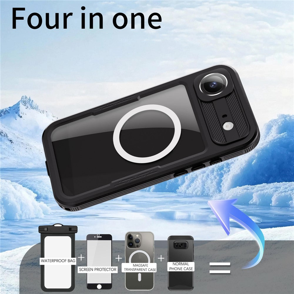 REDPEPPER For iPhone Air IP68 Waterproof Case Clear Back Phone Cover Compatible with MagSafe