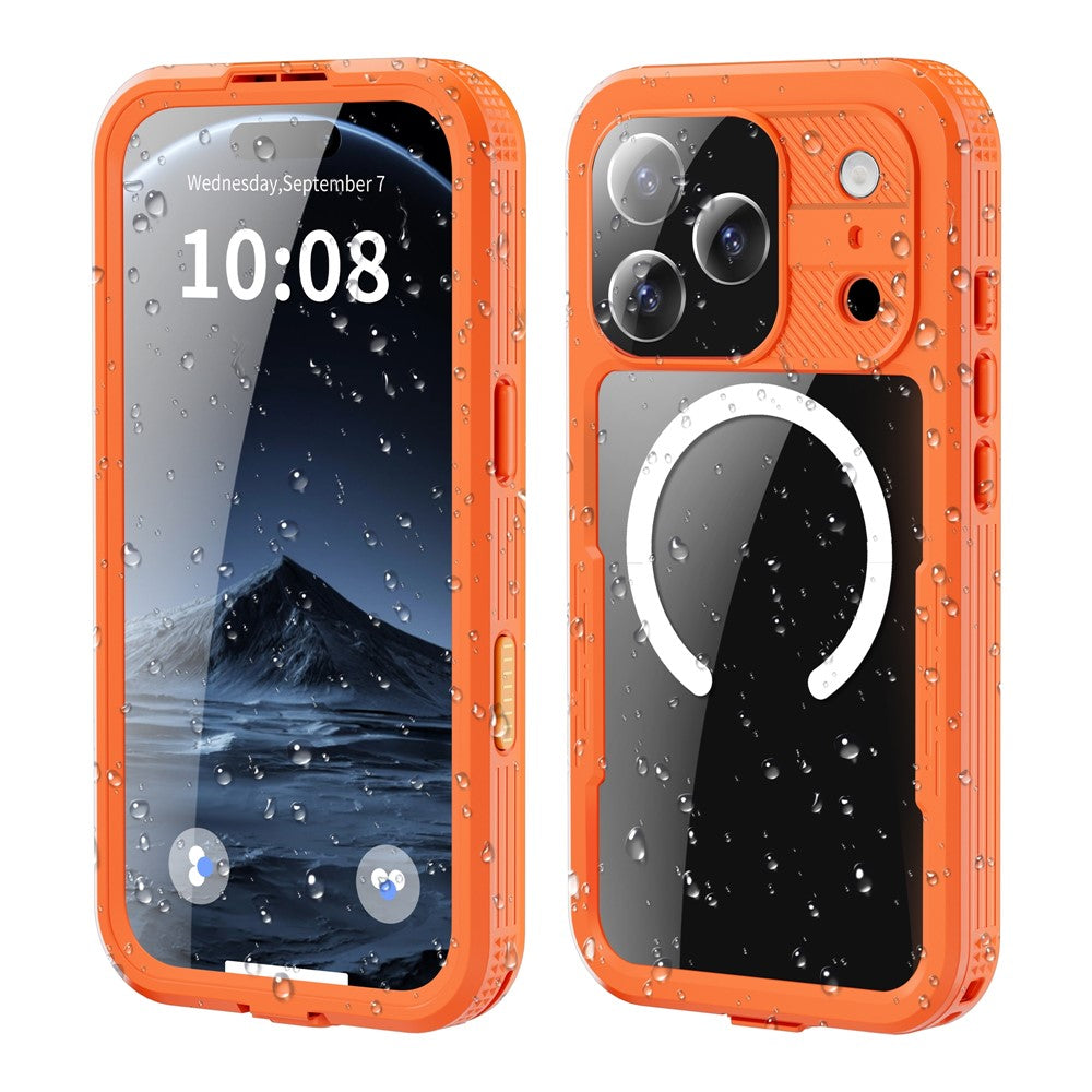 REDPEPPER For iPhone 17 Pro IP68 Waterproof Case Clear Back Phone Cover Compatible with MagSafe
