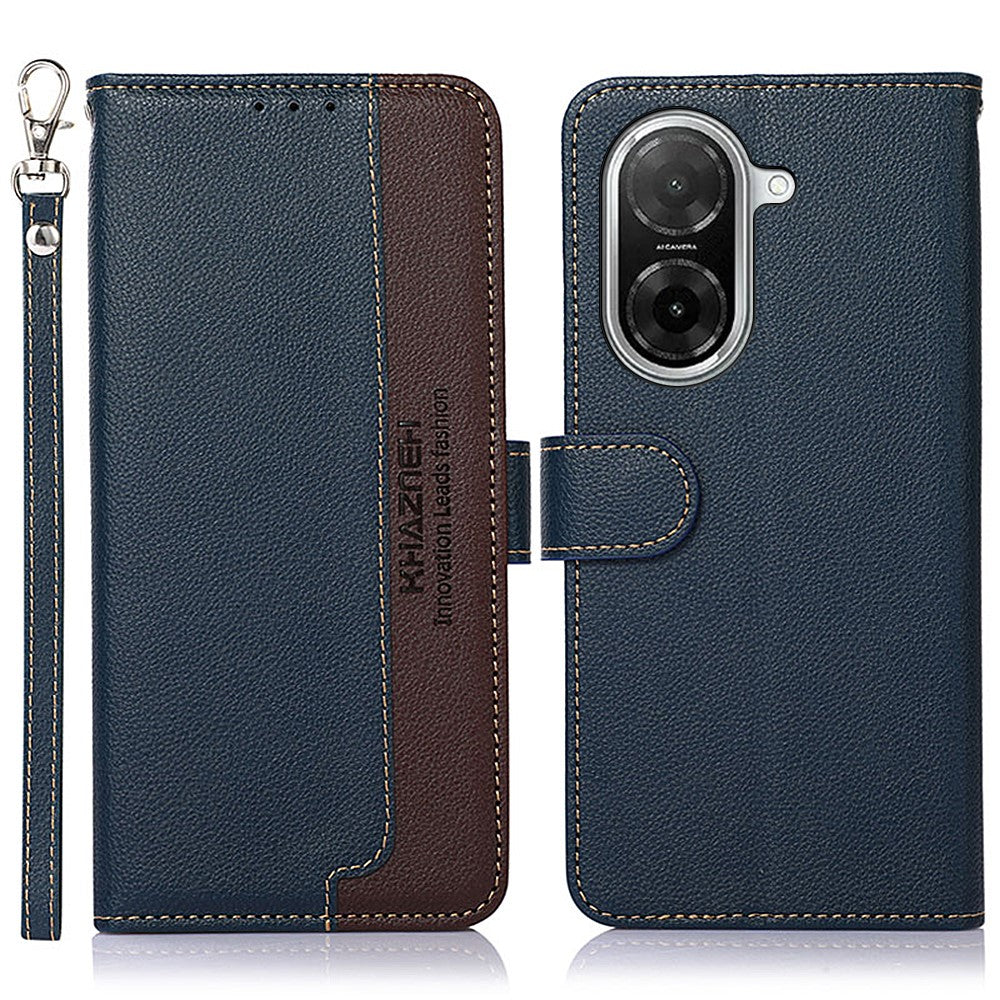 KHAZNEH For Xiaomi Redmi A5 NFC (EU) (173.45mm) Case RFID Blocking Wallet PU Leather Phone Cover with Strap