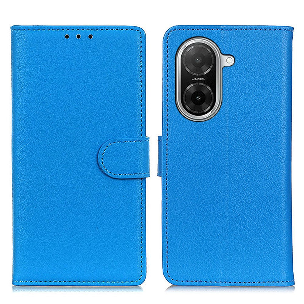 For Xiaomi Redmi A5 NFC (EU) (173.45mm) Wallet Case PU Leather Phone Cover Litchi Texture