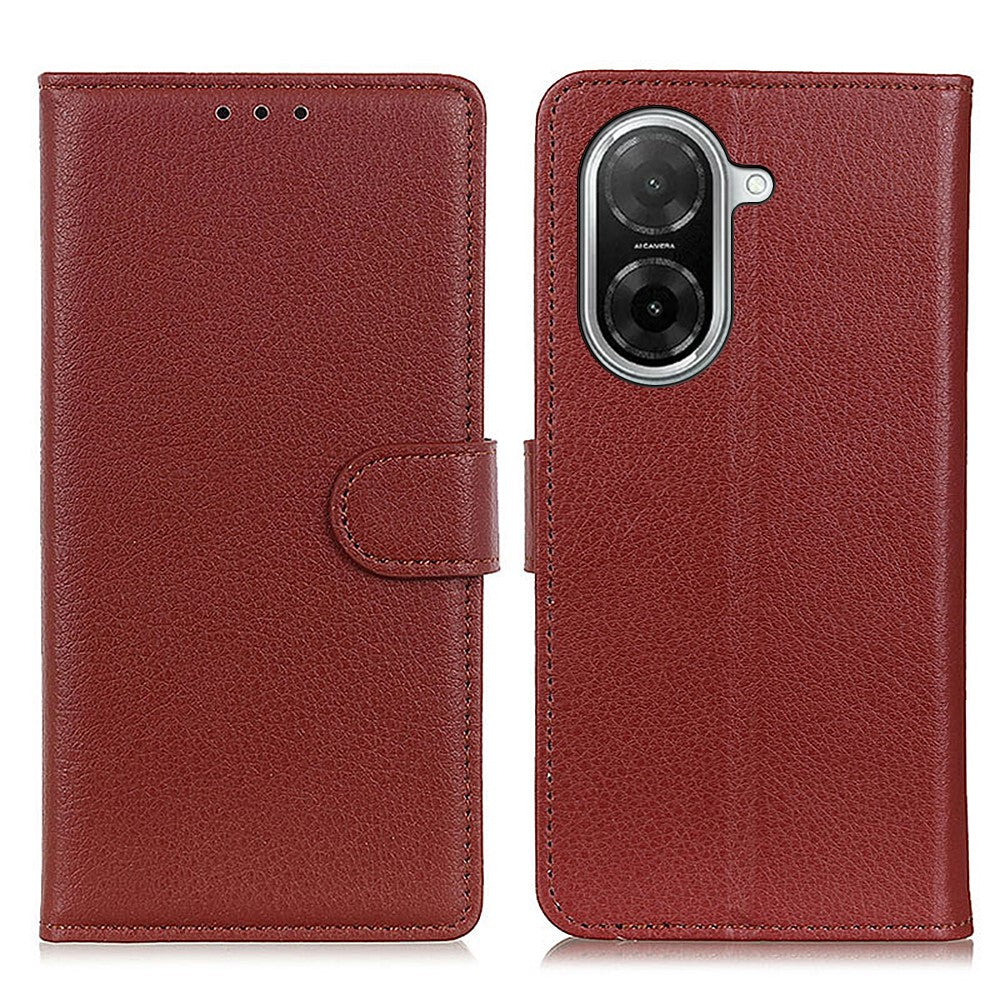 For Xiaomi Redmi A5 NFC (EU) (173.45mm) Wallet Case PU Leather Phone Cover Litchi Texture