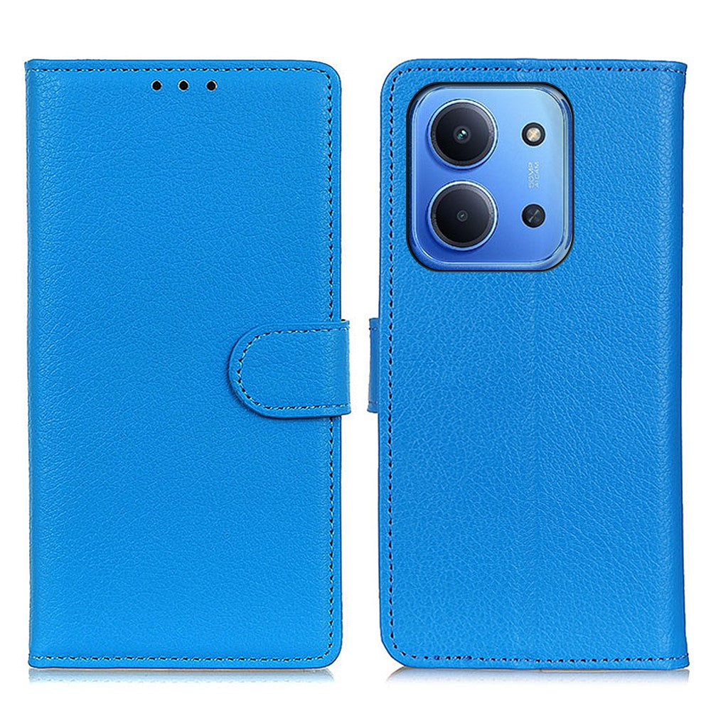 For Xiaomi Redmi 15C 5G (EU) (173mm) / 15C 4G (EU) (173mm) Wallet Case PU Leather Phone Cover Litchi Texture