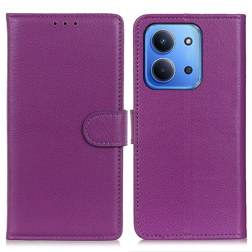 For Xiaomi Redmi 15C 5G (EU) (173mm) / 15C 4G (EU) (173mm) Wallet Case PU Leather Phone Cover Litchi Texture