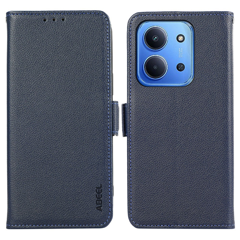ABEEL For Xiaomi Redmi 15C 4G (Global) (171mm) / Poco C85 4G (171mm) Case Litchi Texture Leather RFID Blocking Phone Cover