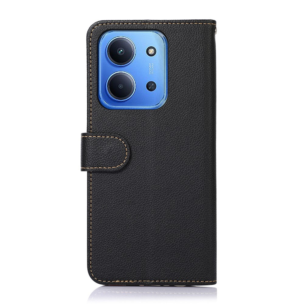 KHAZNEH For Xiaomi Redmi 15C 4G (Global) (171mm) / Poco C85 4G (171mm) Case RFID Blocking Wallet PU Leather Phone Cover with Strap