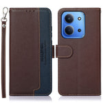 KHAZNEH For Xiaomi Redmi 15C 4G (Global) (171mm) / Poco C85 4G (171mm) Case RFID Blocking Wallet PU Leather Phone Cover with Strap