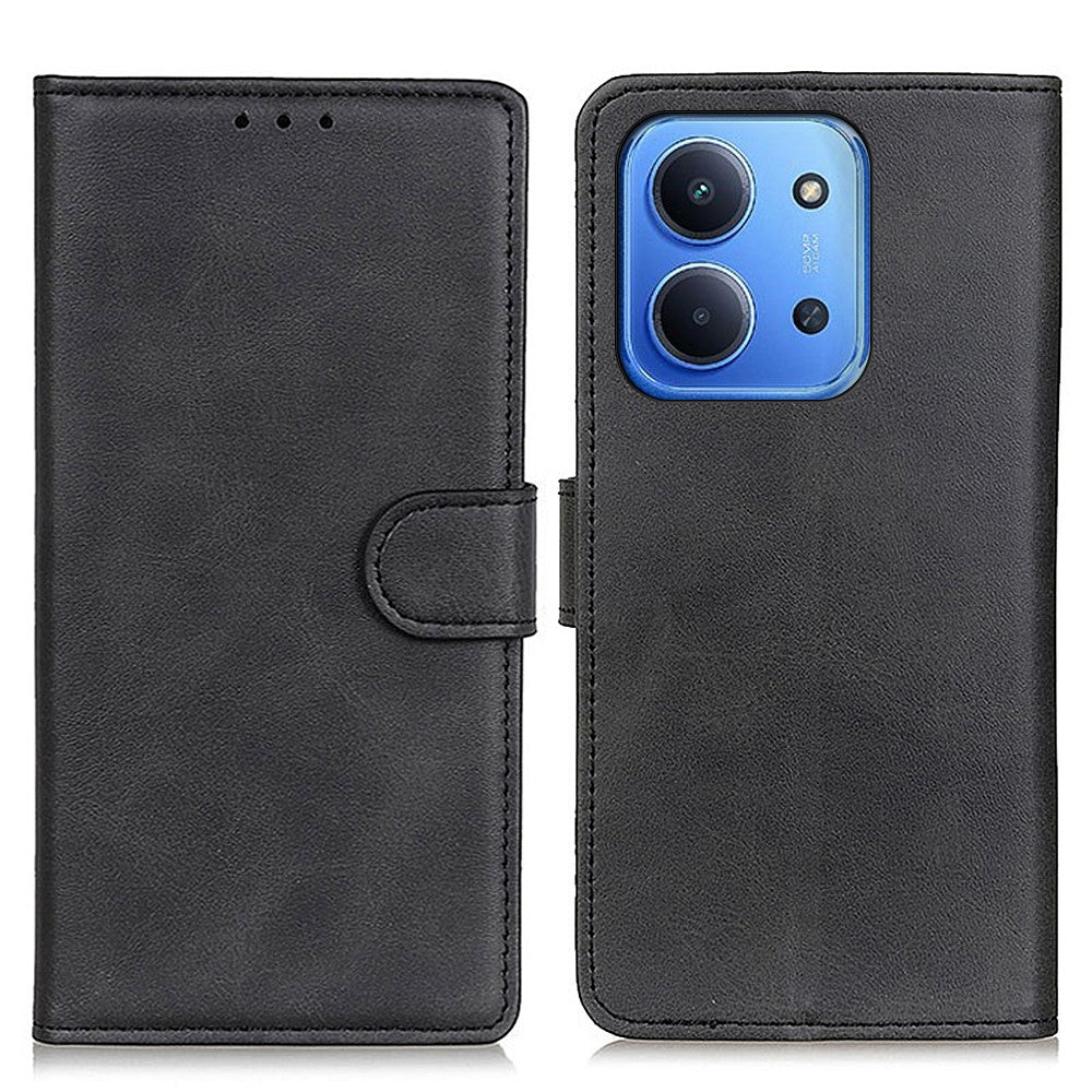 For Xiaomi Redmi 15C 4G (Global) (171mm) / Poco C85 4G (171mm) Case Cowhide Texture Leather Wallet Stand Phone Cover