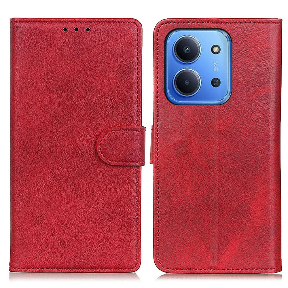 For Xiaomi Redmi 15C 4G (Global) (171mm) / Poco C85 4G (171mm) Case Cowhide Texture Leather Wallet Stand Phone Cover